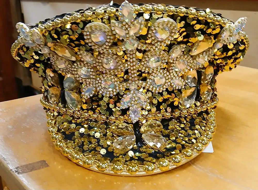 Glitter pet met pailletten en steentjes